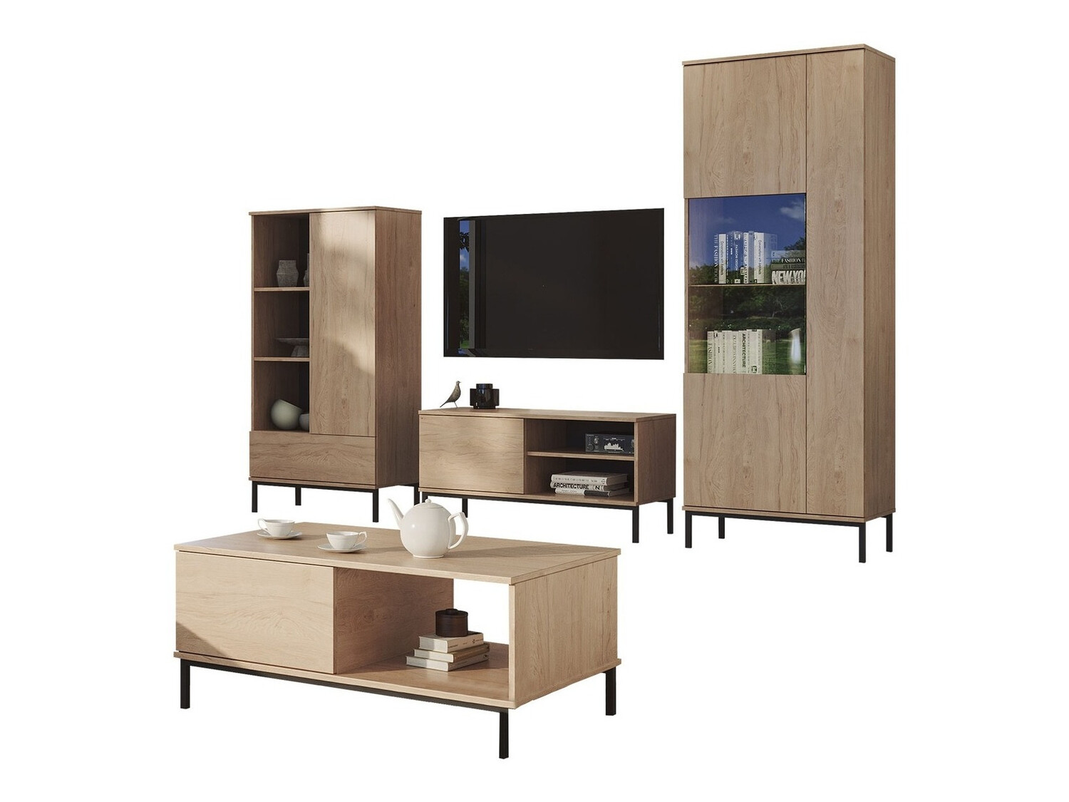 Stofusett Lomsore 109 (Ljós viður)