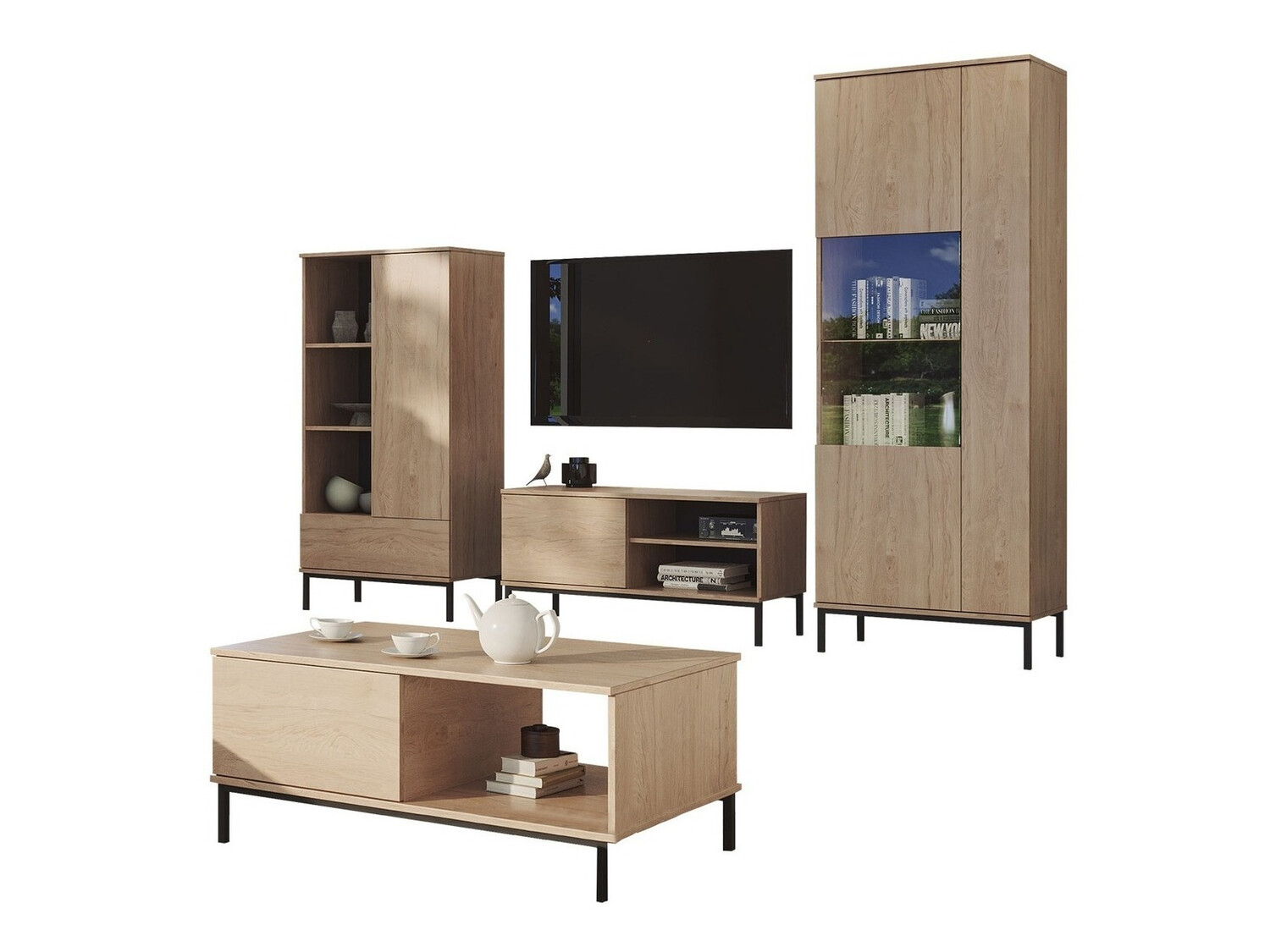 Stofusett Lomsore 109 (Ljós viður)