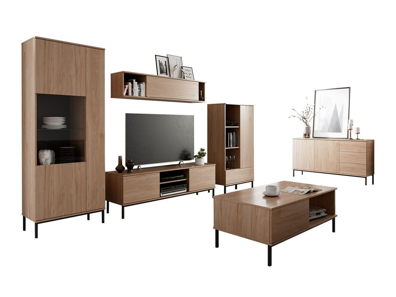 Stofusett Lomsore 107 (Ljós viður)