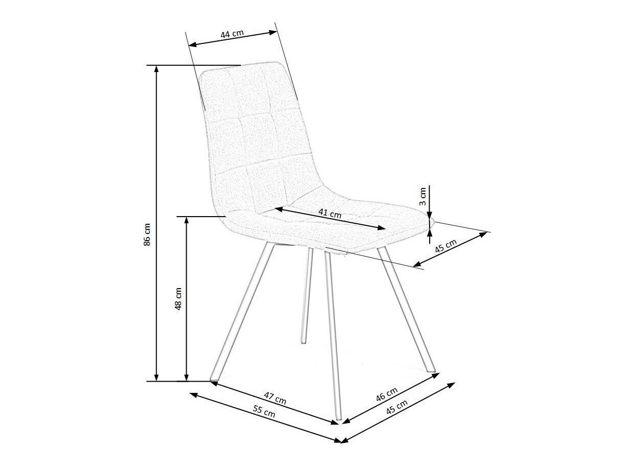 Stóll Houston 899 (Grár + Svartur)
