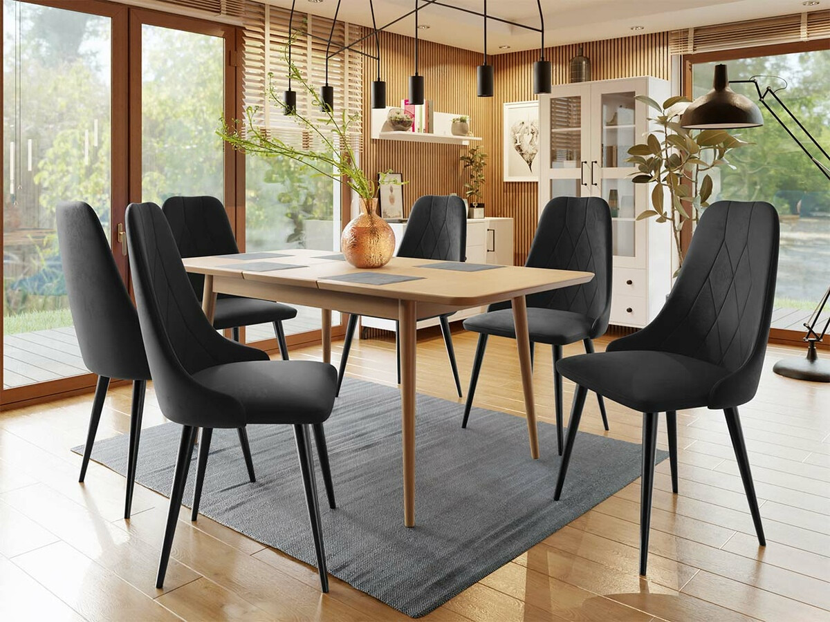 Borðstofusett Racine 125 (Brúnn)
