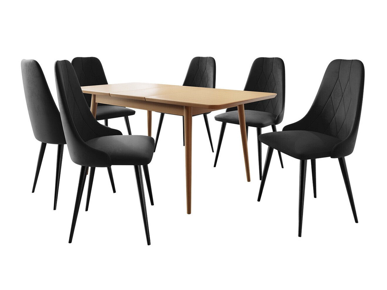 Borðstofusett Racine 125 (Brúnn)