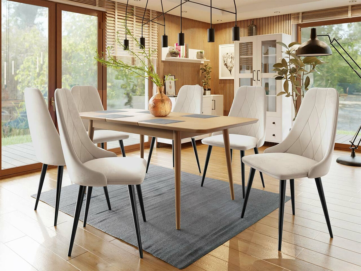 Borðstofusett Racine 125 (Brúnn)