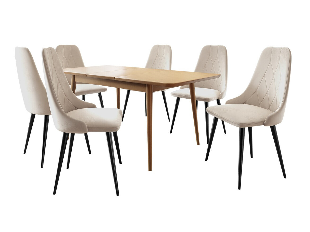 Borðstofusett Racine 125 (Brúnn)