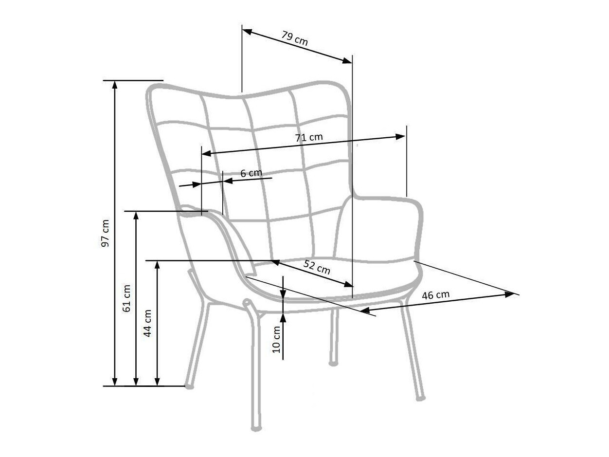 Hægindastóll Houston 868 (Dökkgrænn)