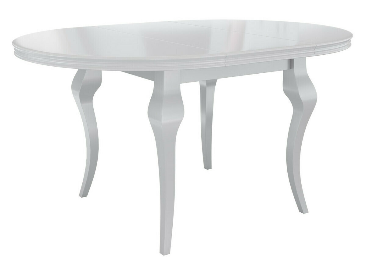 Borðstofusett Racine 129 (Hvítt háglans + Magic Velvet 2250)