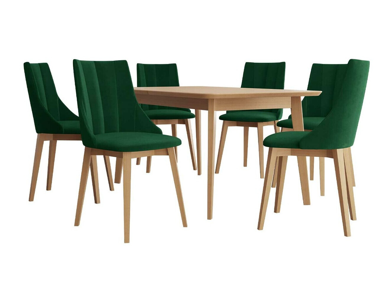 Borðstofusett Racine 139 (Brúnn + Magic Velvet 2225)
