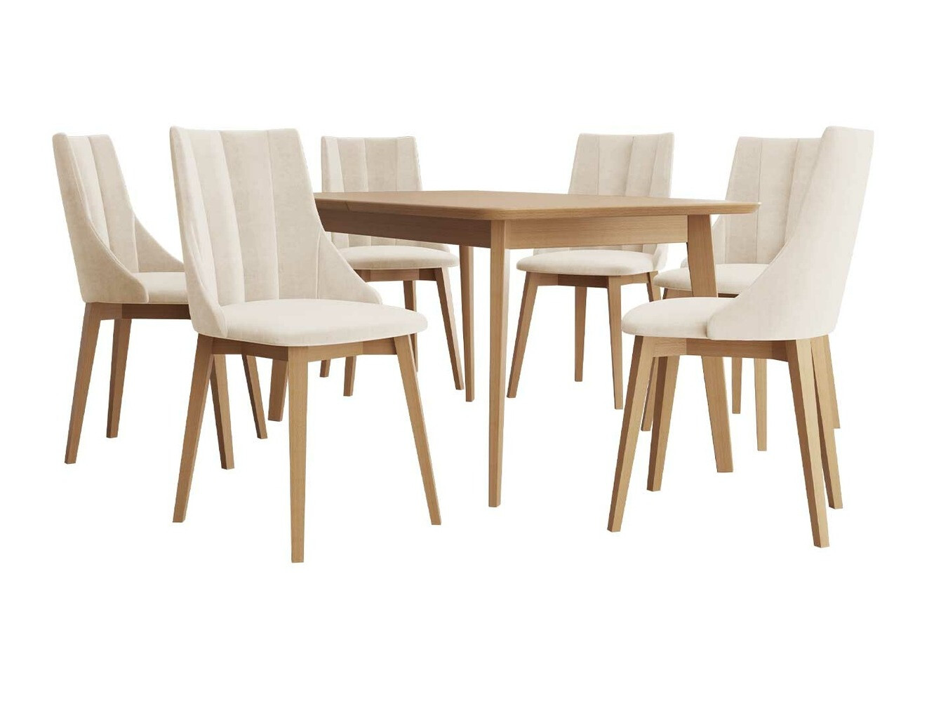 Borðstofusett Racine 139 (Brúnn + Magic Velvet 2250)