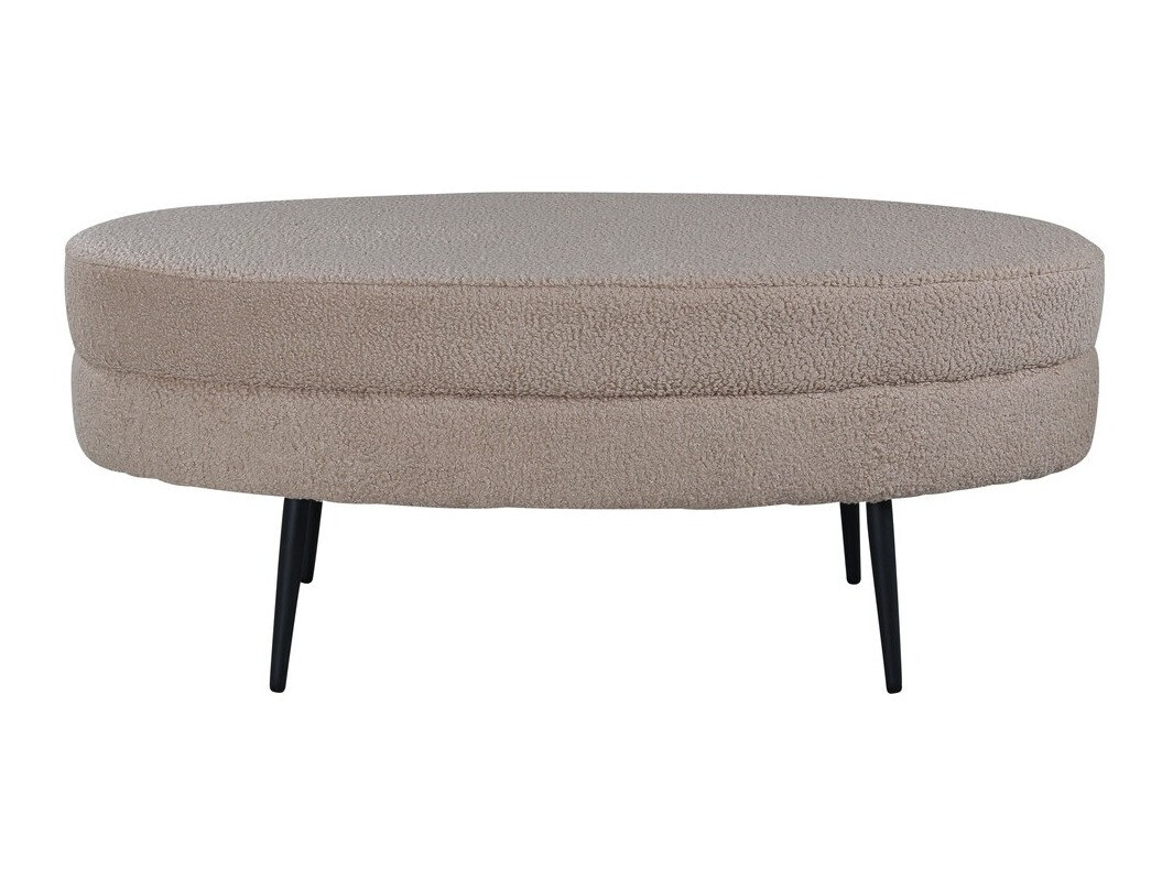 Bólstraður bekkur Dallas 2920 (Beige + Svartur)