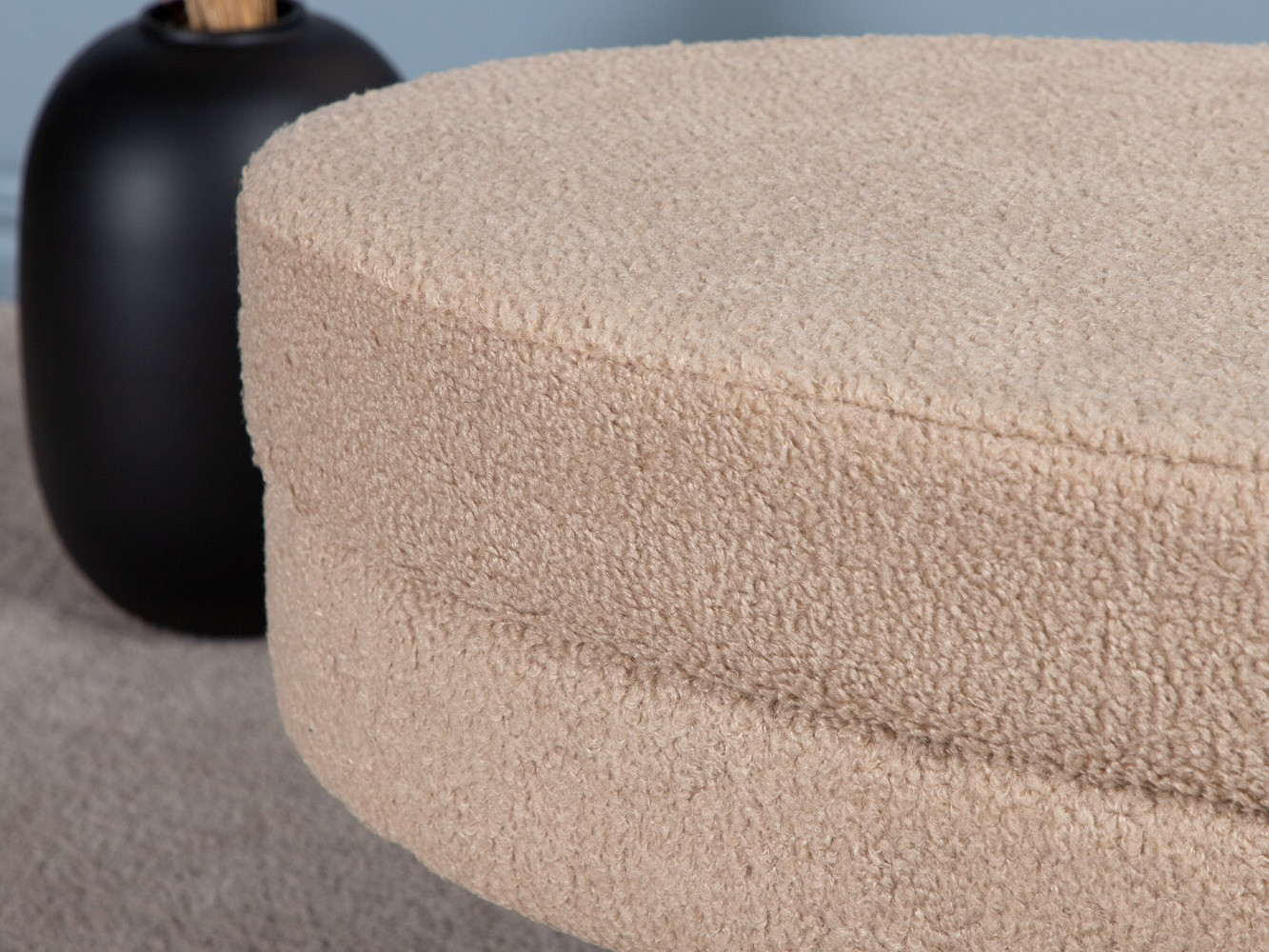 Bólstraður bekkur Dallas 2920 (Beige + Svartur)