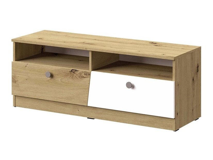 Sjónvarpsskápur Almira 107 (Artisan-eik + Hvítur + Grár)