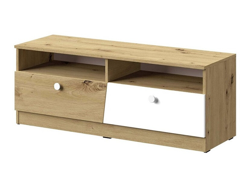Sjónvarpsskápur Almira 107 (Artisan-eik + Hvítur)