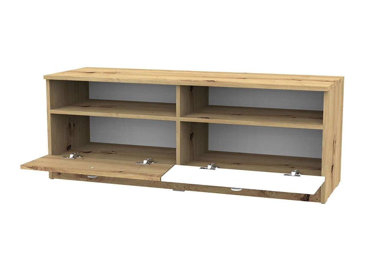 Sjónvarpsskápur Almira 107 (Artisan-eik + Hvítur)
