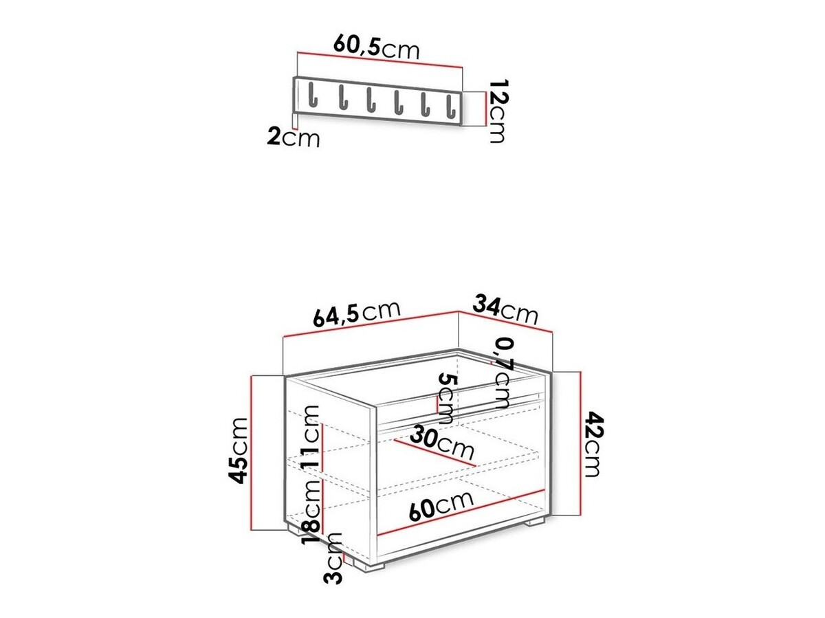 Forstofusett Comfivo Pinus VIII (Hvítur + Manila 02)