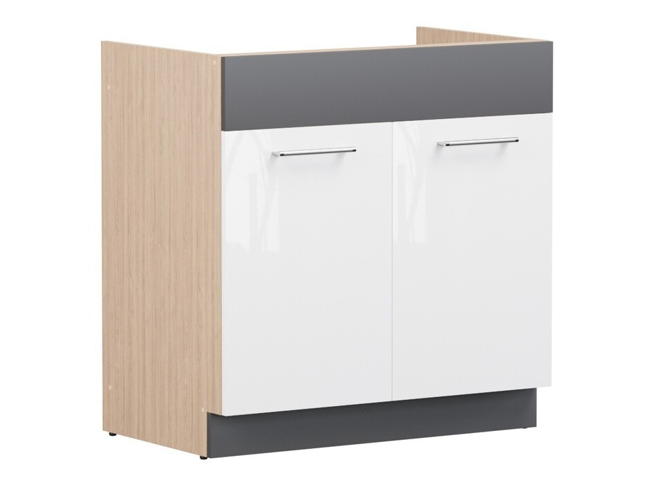 Skápaeining fyrir vask með hurðum Mode White 116
