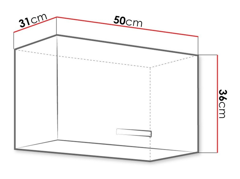 Skápaeining á vegg Multi White 120