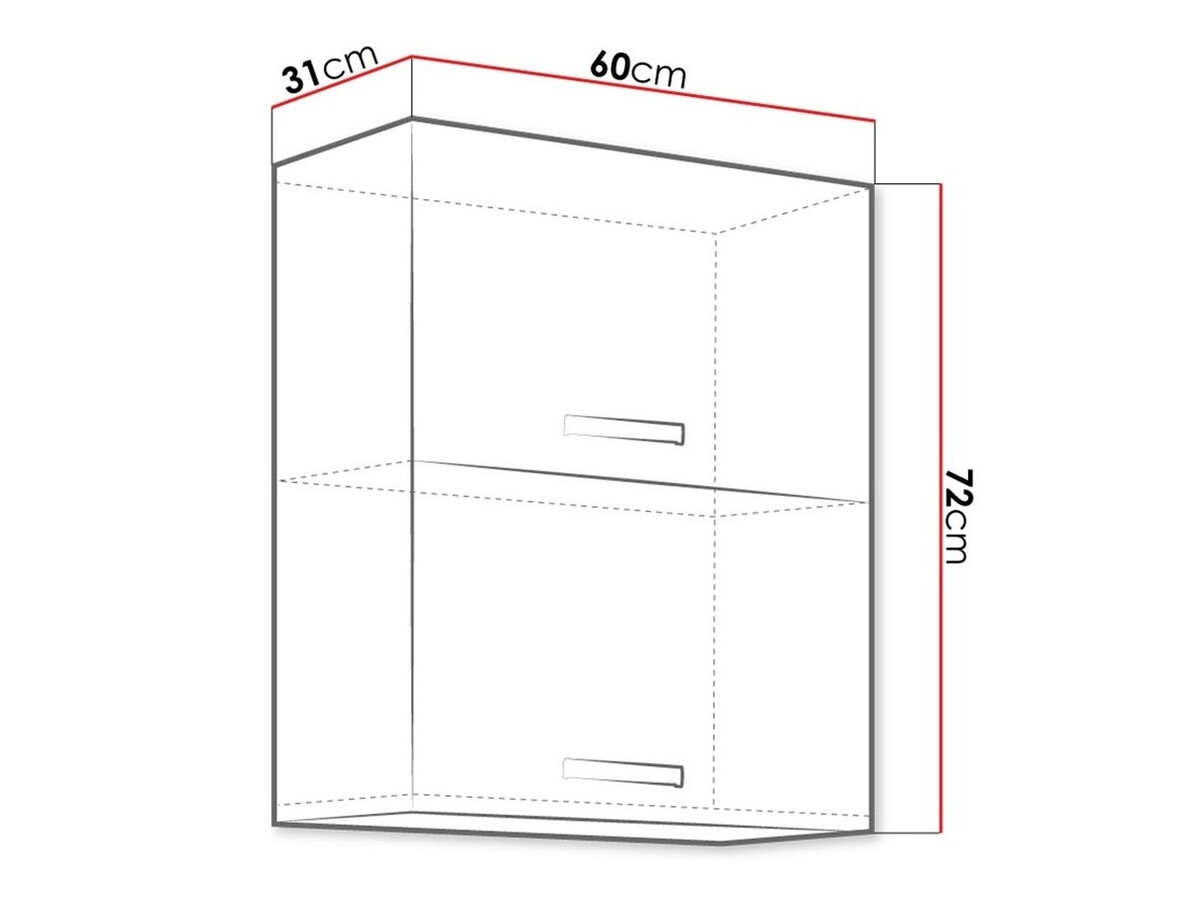 Skápaeining á vegg Multi White 114