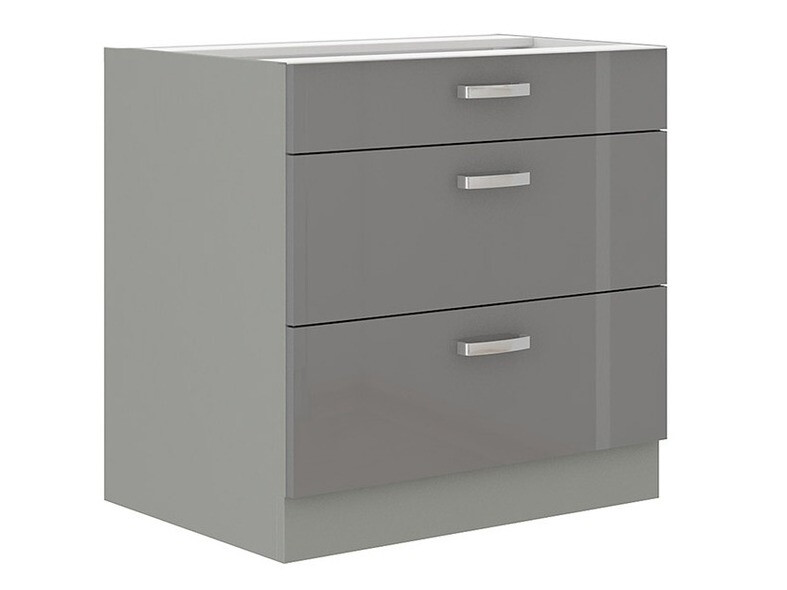 Skápaeining með skúffum Multi Grey 102