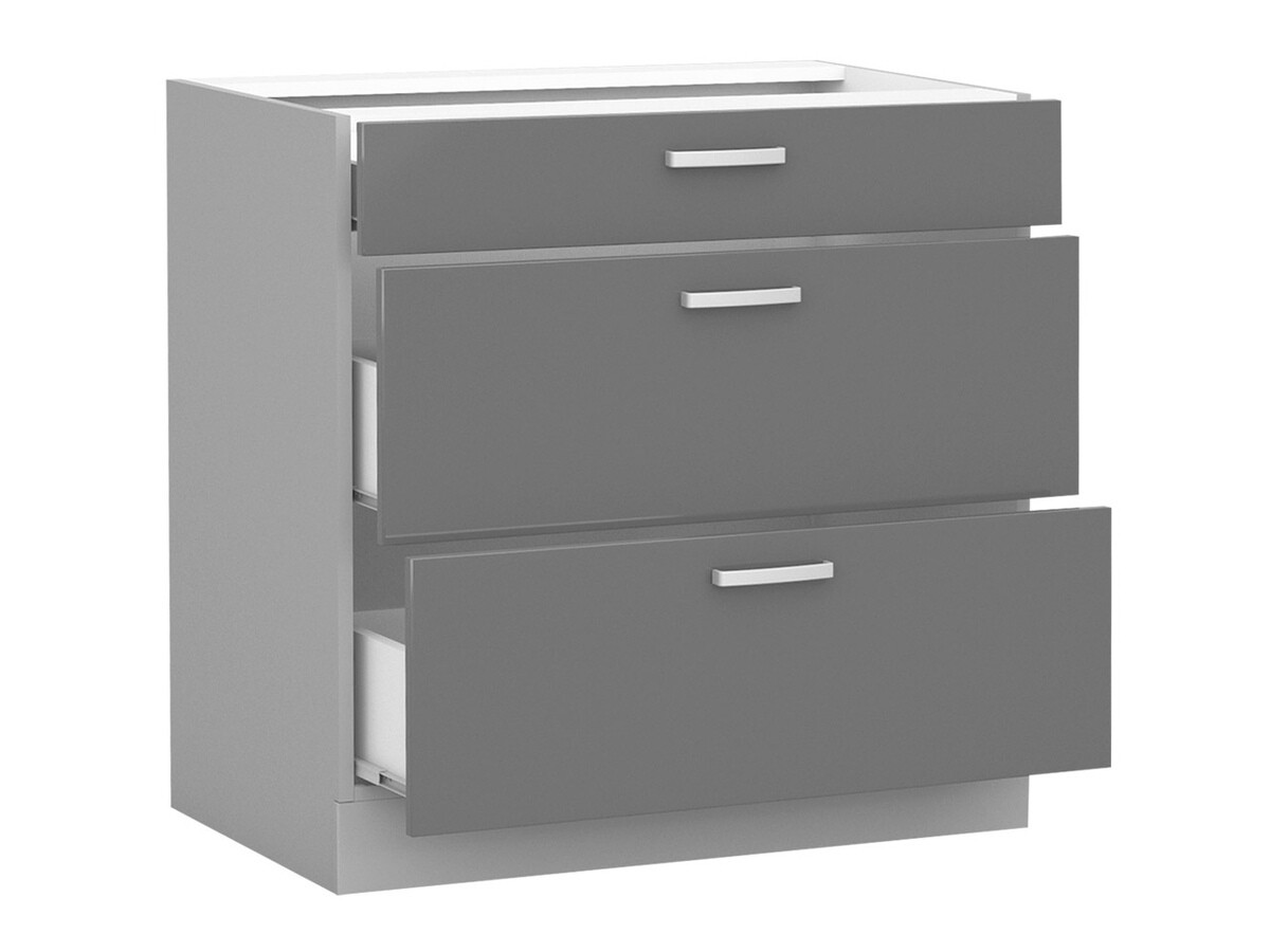 Skápaeining með skúffum Multi Grey 102
