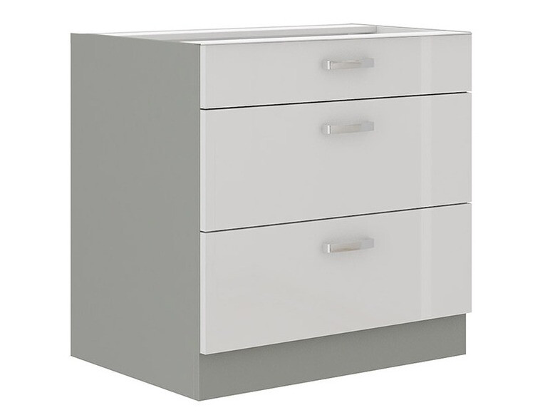 Skápaeining með skúffum Multi White 102