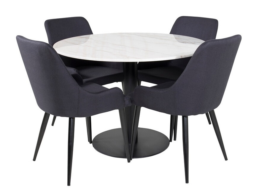 Borðstofusett Dallas 1300 (Svartur)