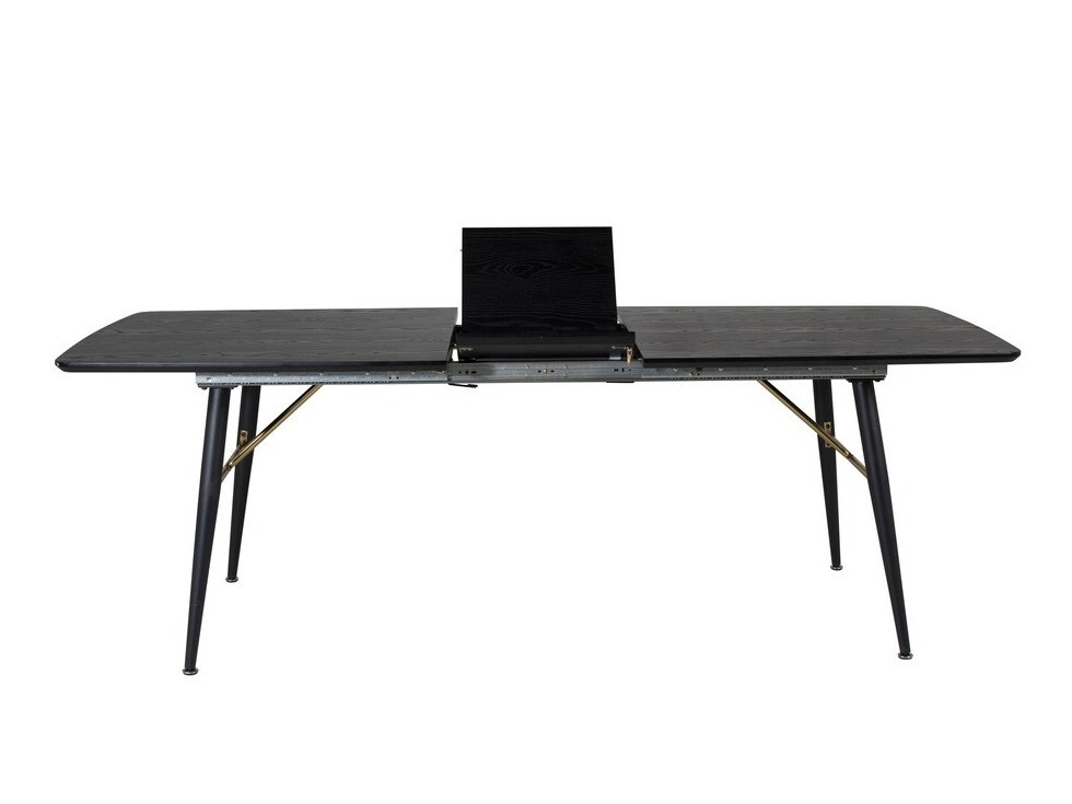 Borðstofusett Dallas 1443 (Hvítur + Svartur)