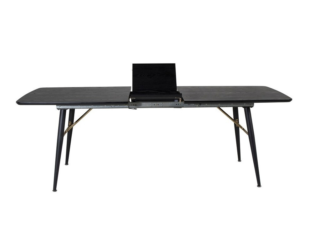 Borðstofusett Dallas 1449 (Ljósgrár + Svartur)