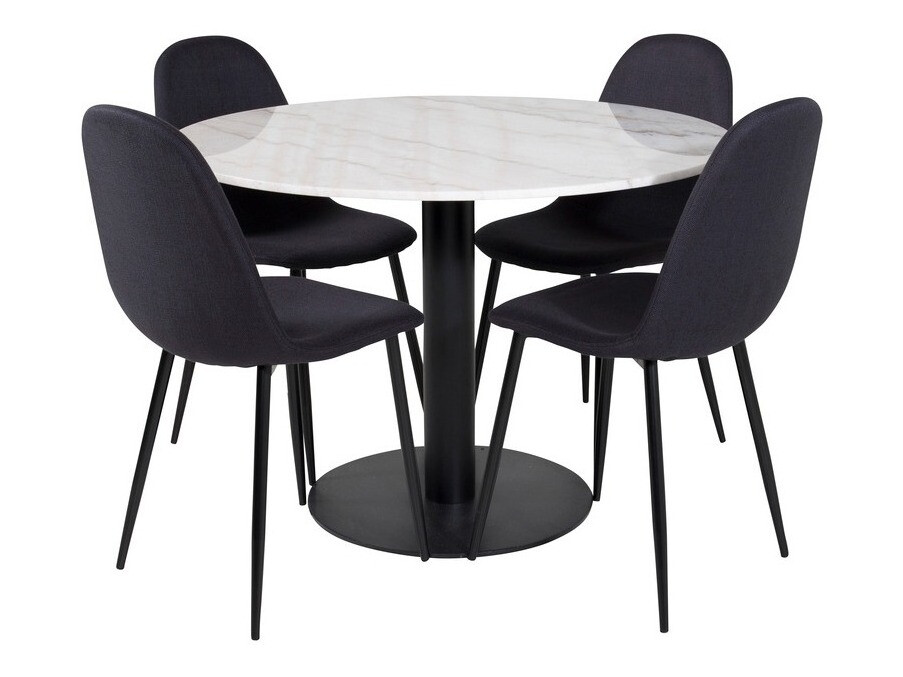 Borðstofusett Dallas 1613 (Svartur)