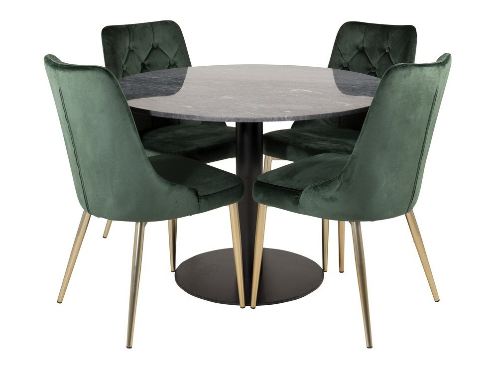 Borðstofusett Dallas 1627 (Grænn)
