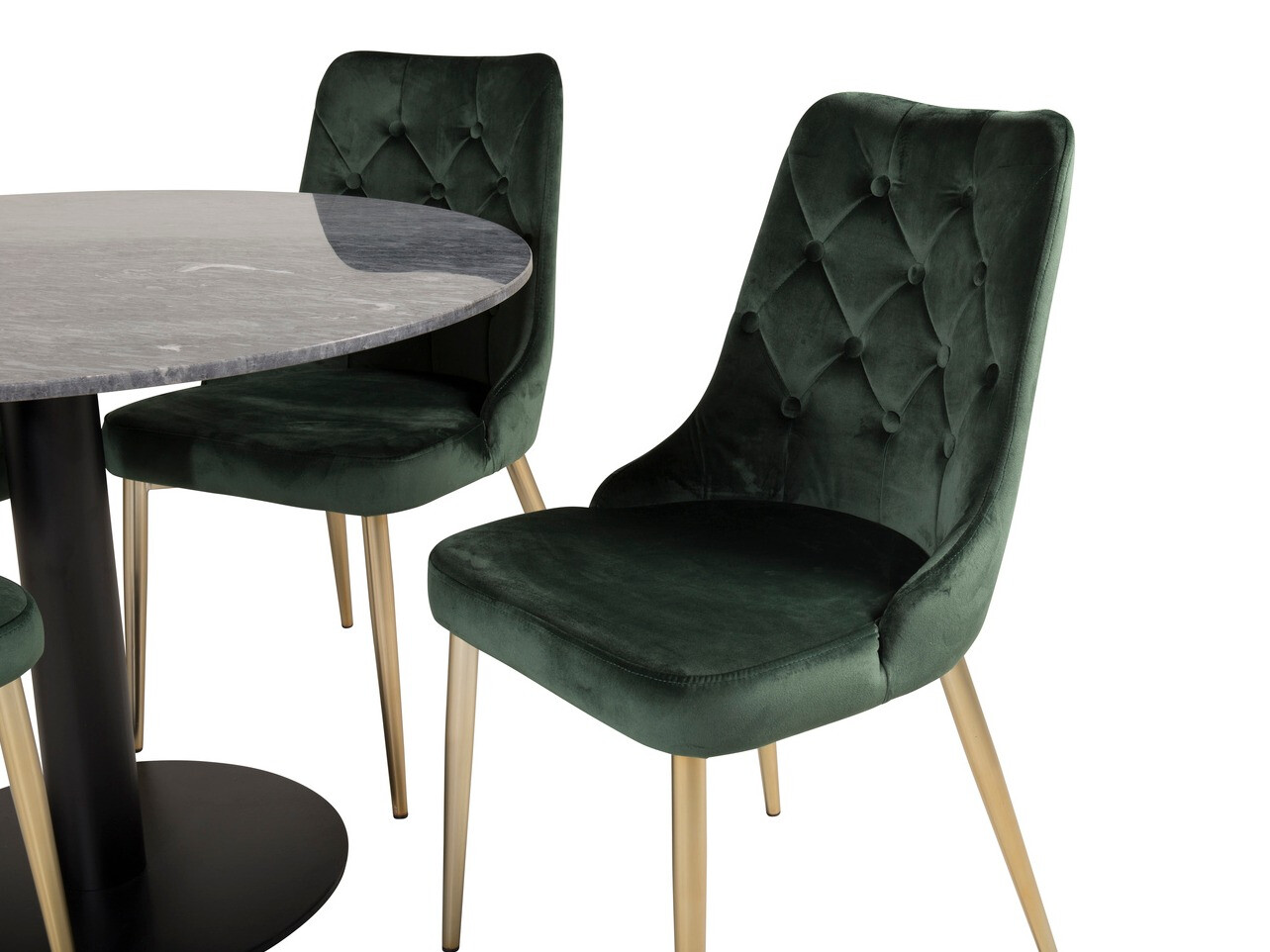 Borðstofusett Dallas 1627 (Grænn)
