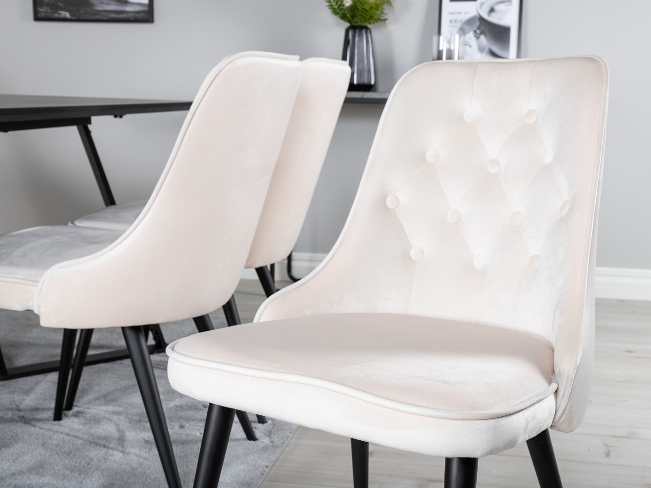 Borðstofusett Dallas 1628 (Beige)