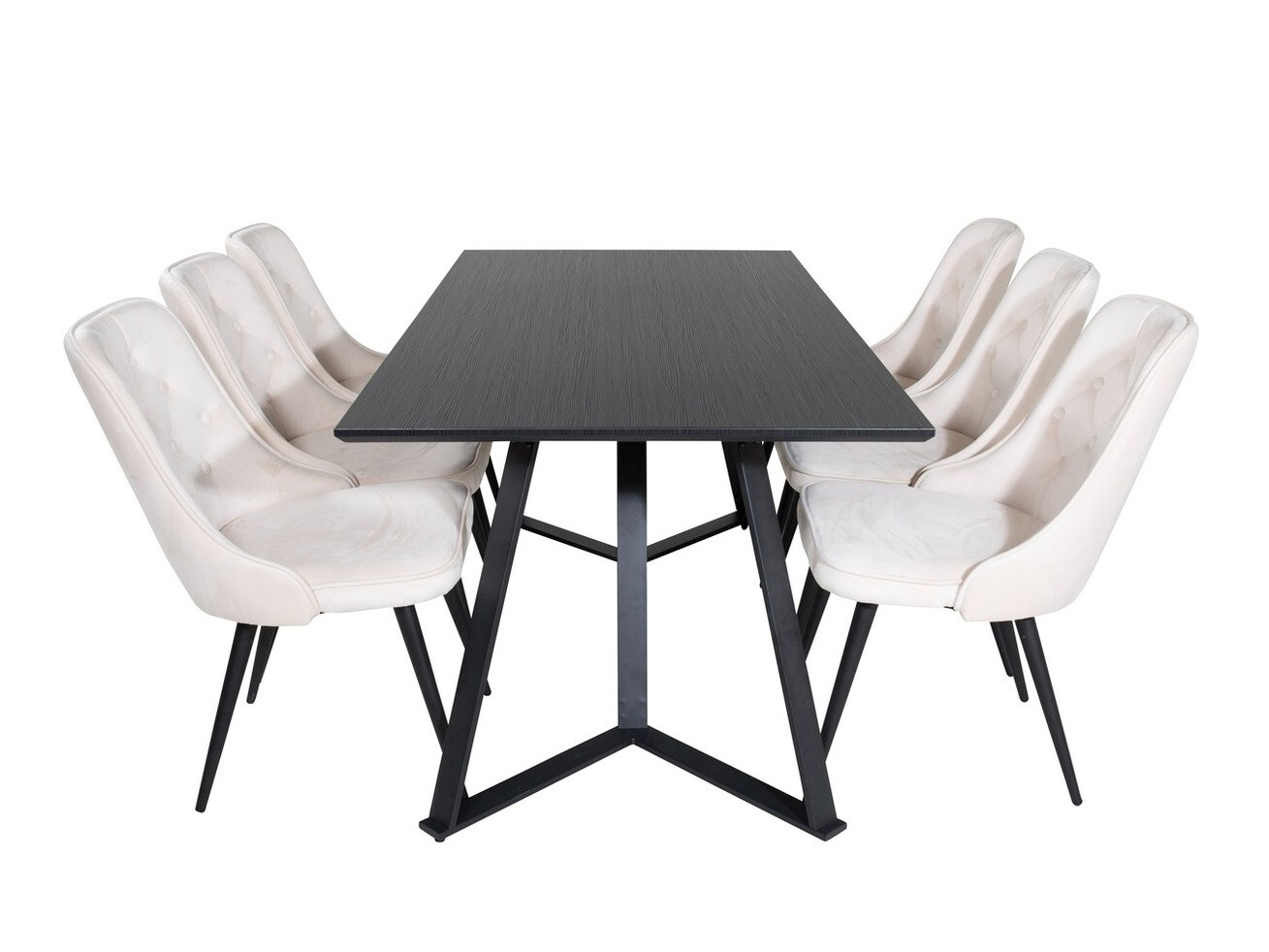 Borðstofusett Dallas 1628 (Beige)