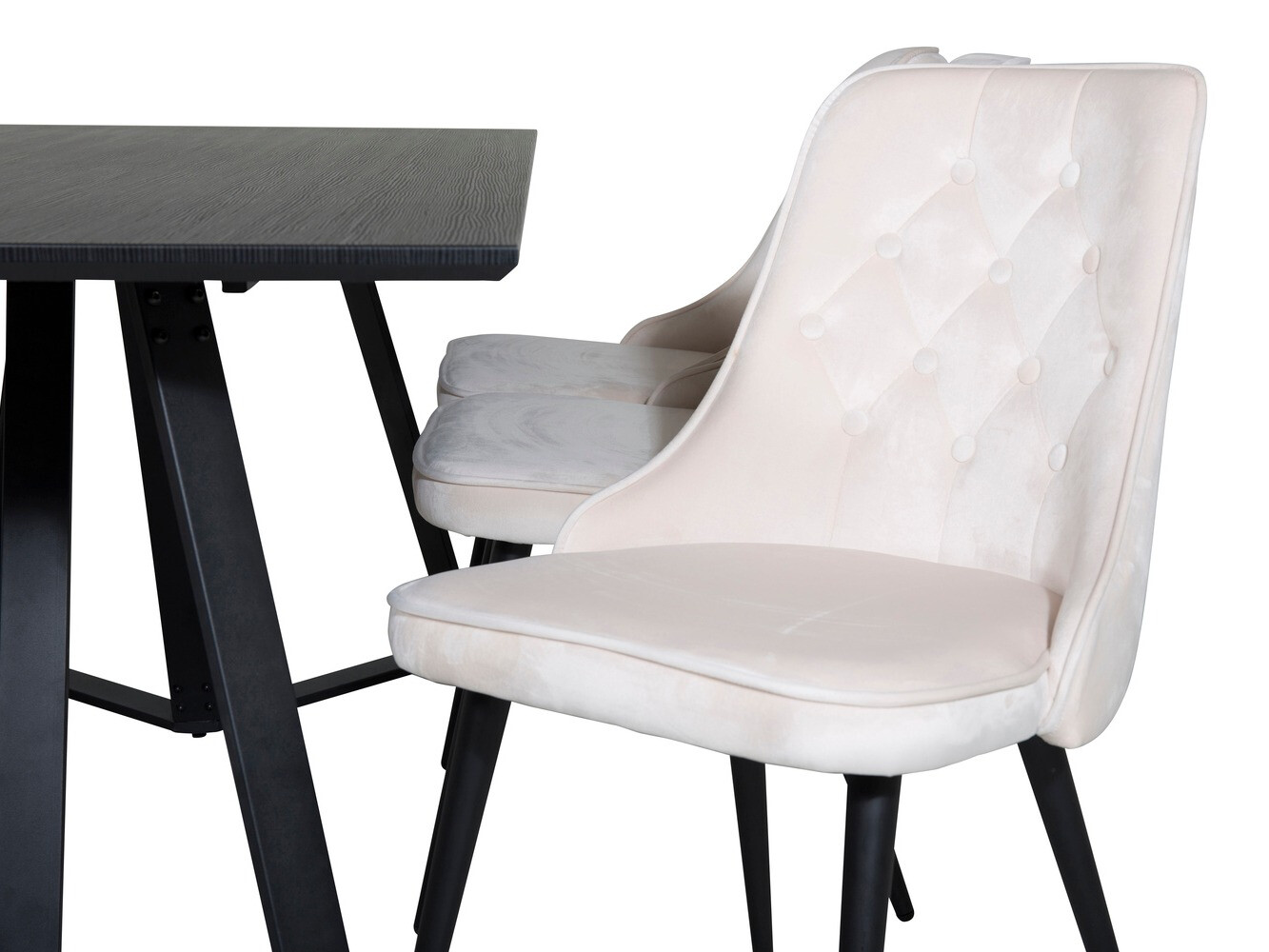 Borðstofusett Dallas 1628 (Beige)