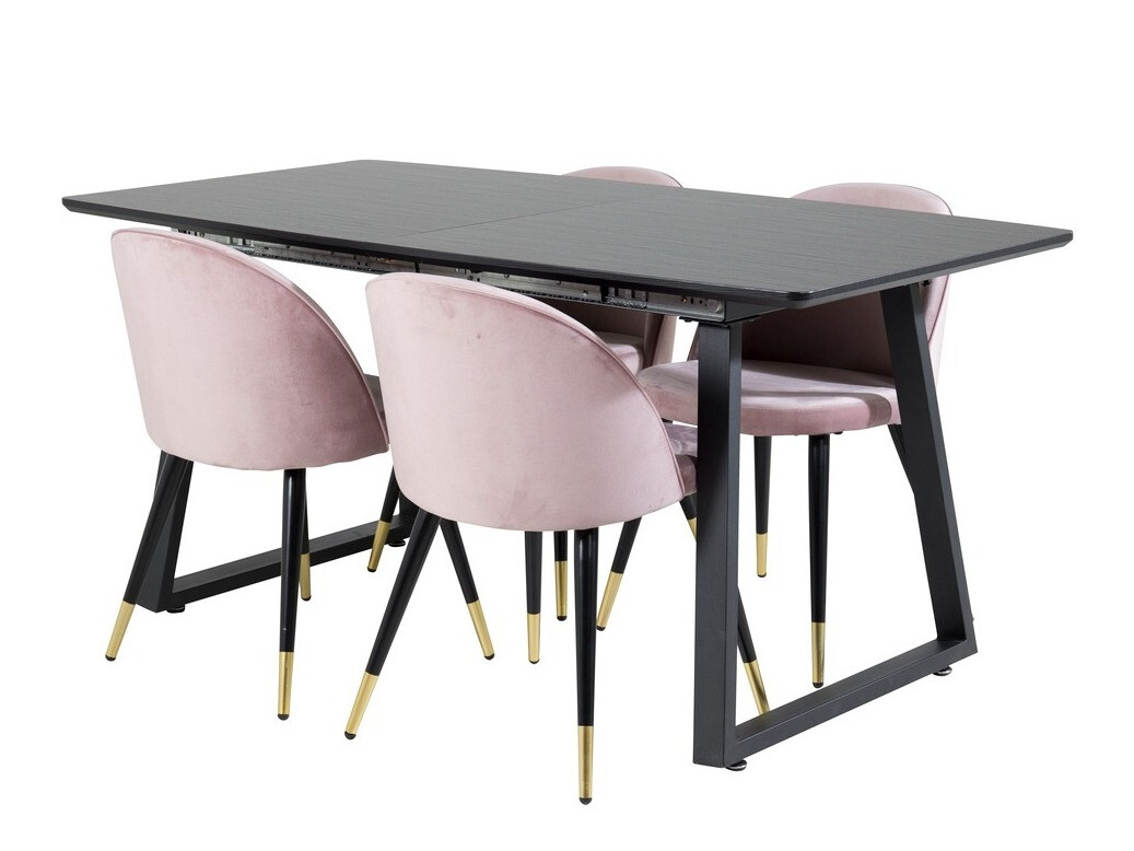 Borðstofusett Dallas 1631 (Bleikur)