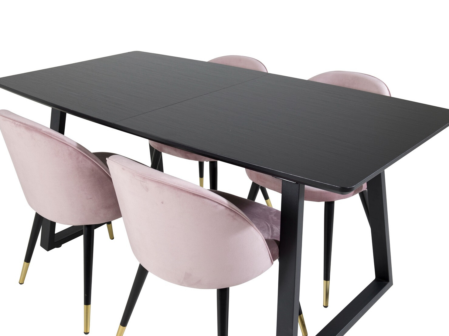 Borðstofusett Dallas 1631 (Bleikur)