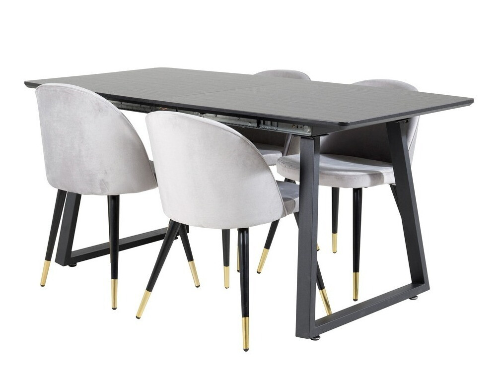 Borðstofusett Dallas 1631 (Grár)