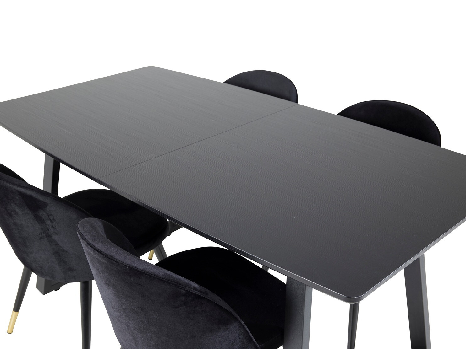 Borðstofusett Dallas 1631 (Svartur)