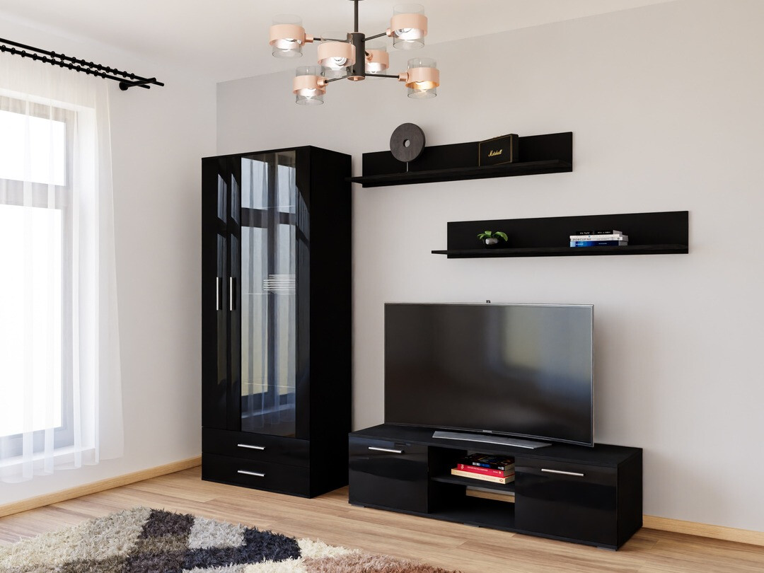 Stofusett Tornola 117 (Svartur + Svart háglans)