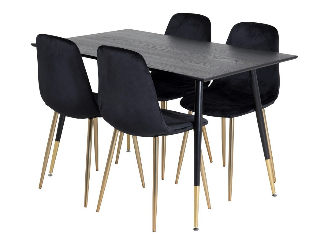 Borðstofusett Dallas 1693 (Svartur)
