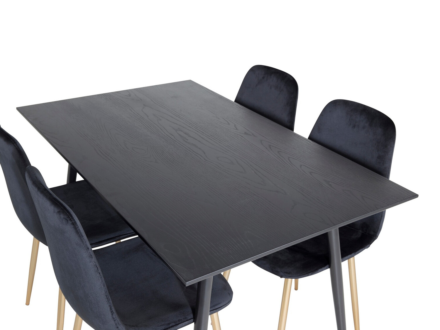 Borðstofusett Dallas 1693 (Svartur)