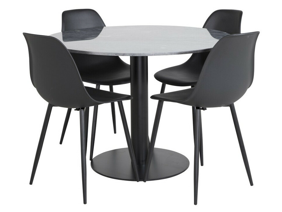 Borðstofusett Dallas 2630 (Svartur)