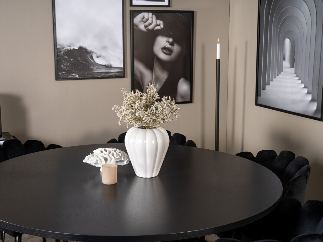 Borðstofusett Dallas 312 (Svartur)