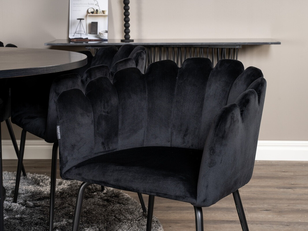 Borðstofusett Dallas 312 (Svartur)
