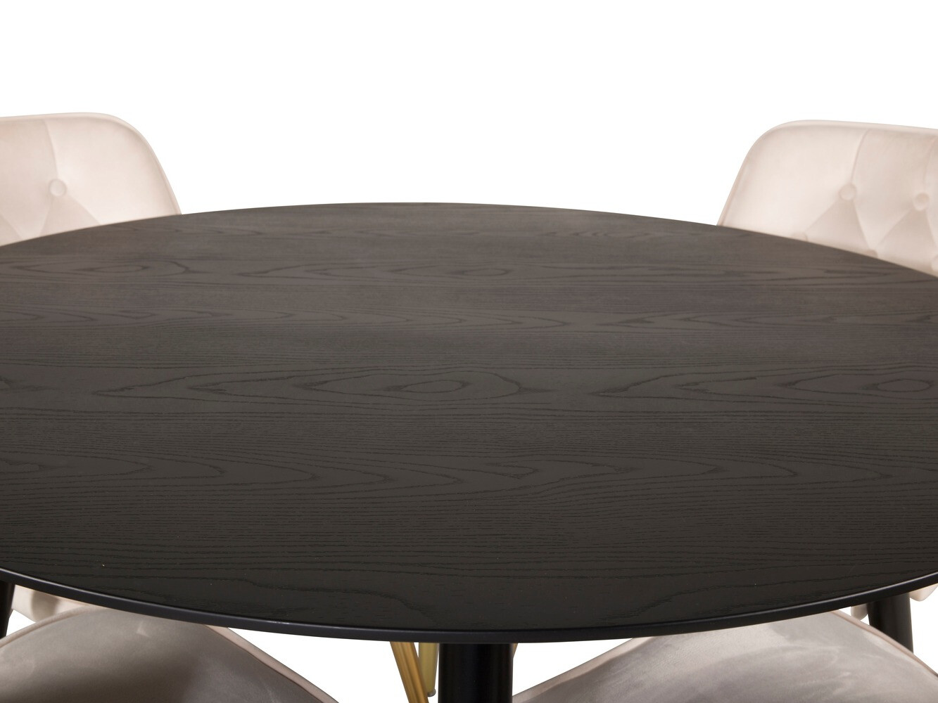 Borðstofusett Dallas 1178 (Beige + Gylltur)