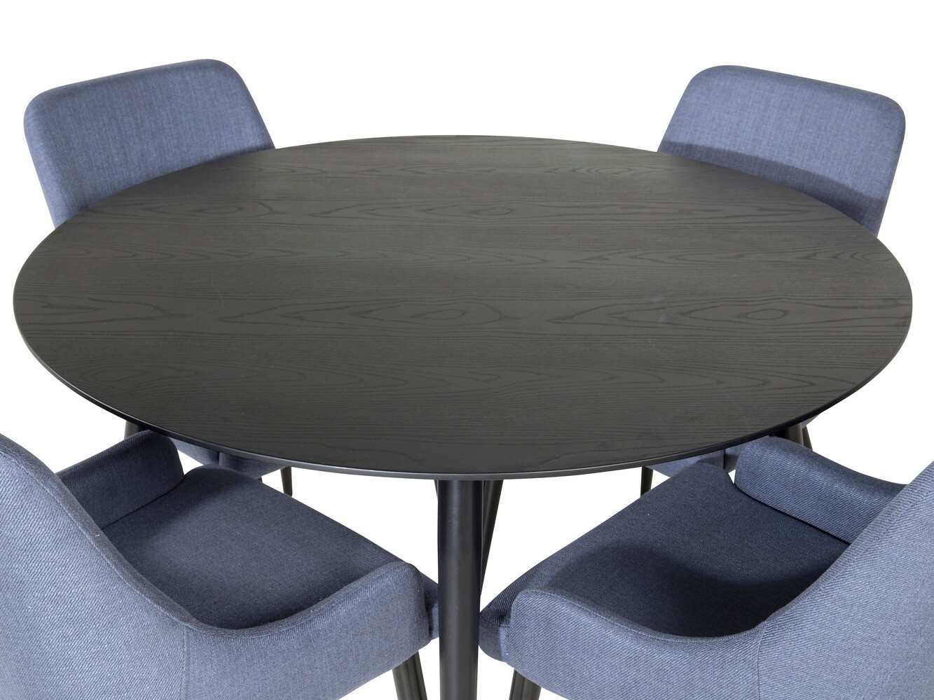 Borðstofusett Dallas 1181 (Blár + Svartur)