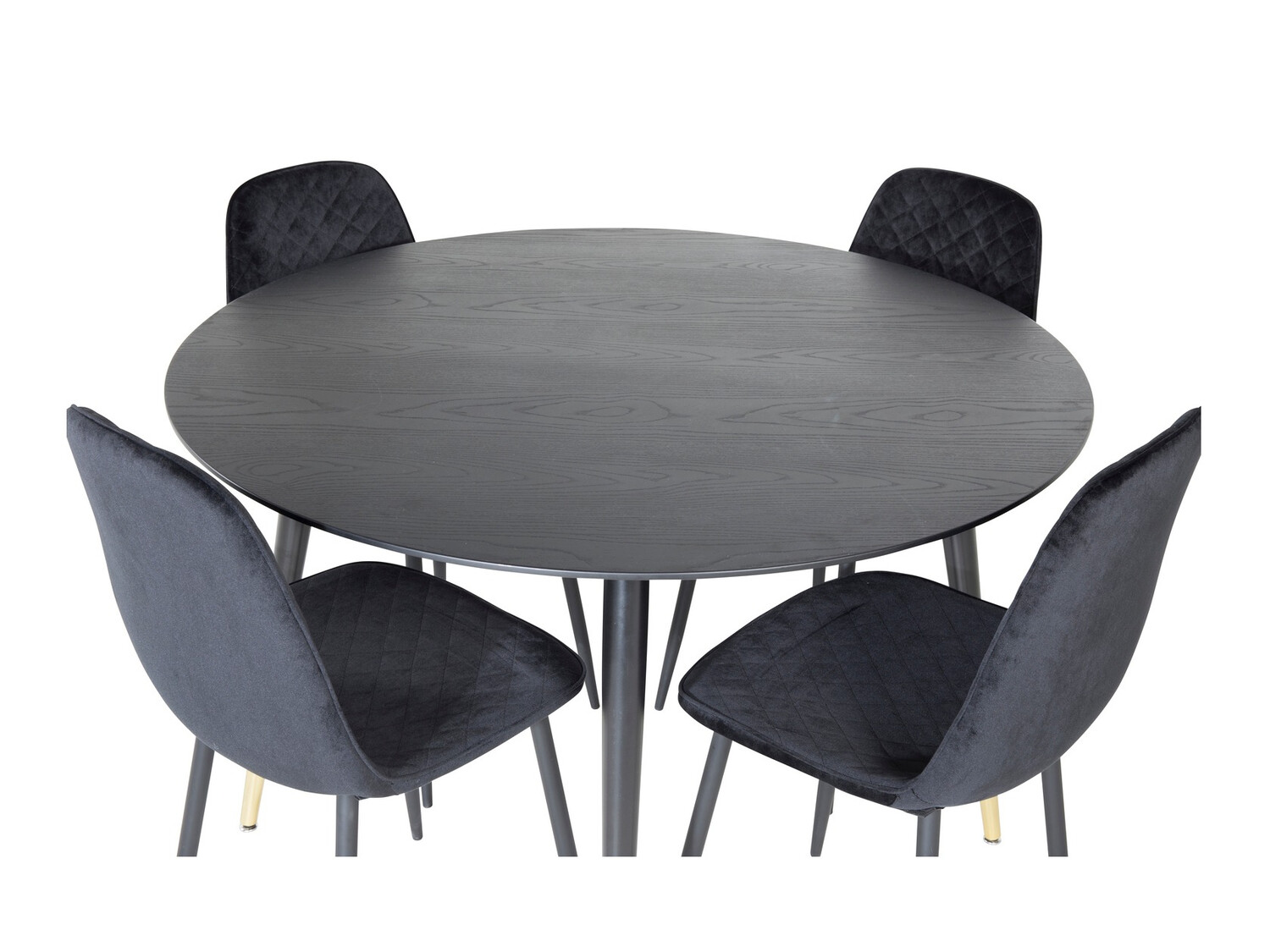 Borðstofusett Dallas 1183 (Svartur)