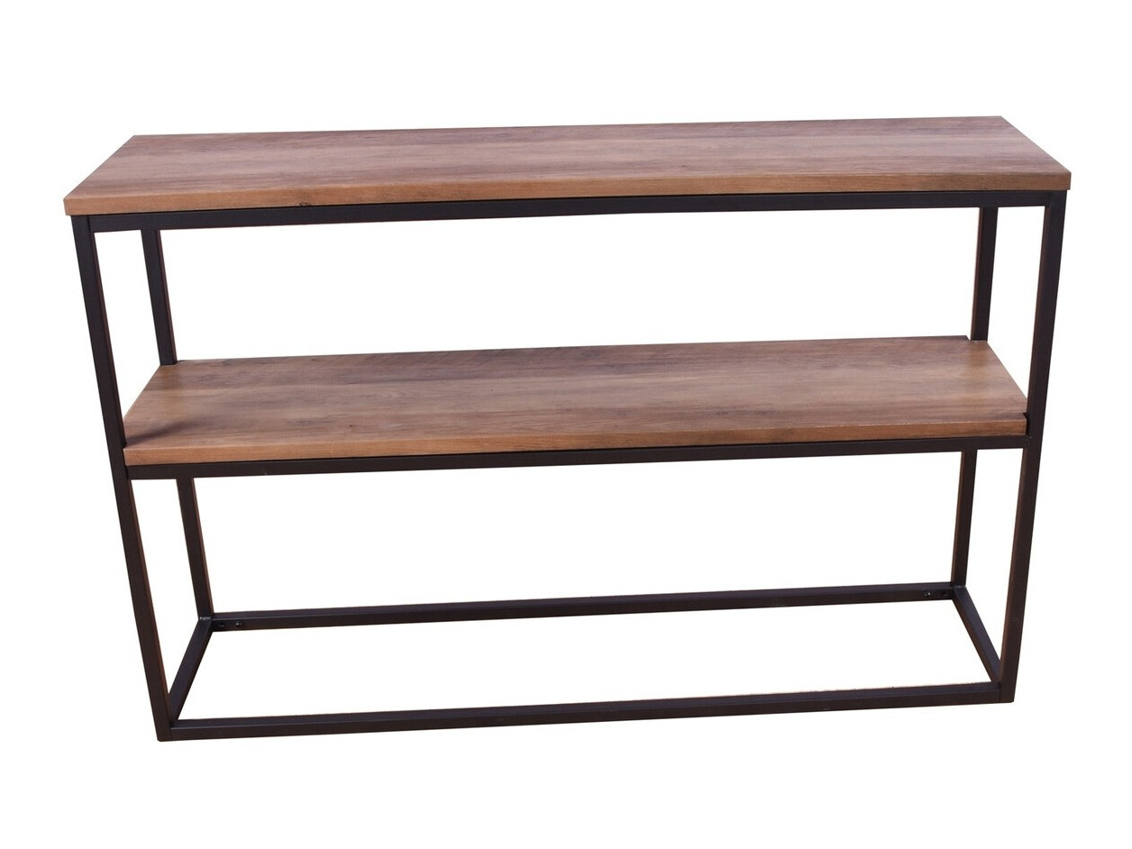 Console borð Dallas 2521 (Ljósbrúnn + Svartur)