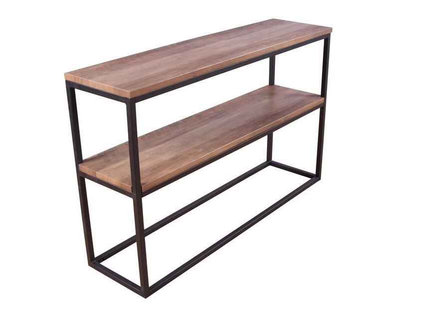 Console borð Dallas 2521 (Ljósbrúnn + Svartur)