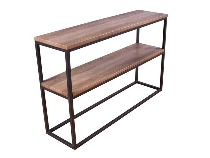 Console borð Dallas 2521 (Ljósbrúnn + Svartur)