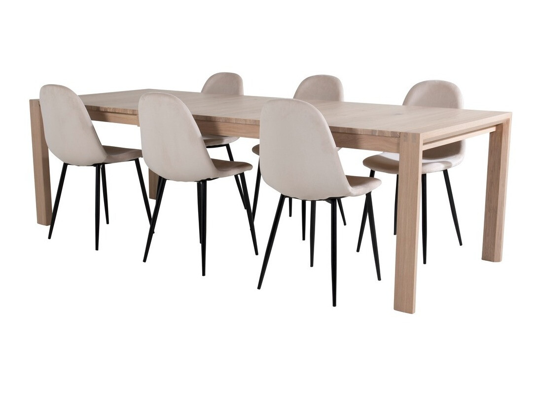 Borðstofusett Dallas 1632 (Eik)